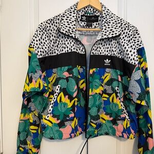 Adidas Women's Vibrant Floral Bomber Jacket